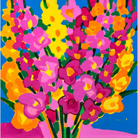 Happy Glads 40" x 40" Petroff Gallery 