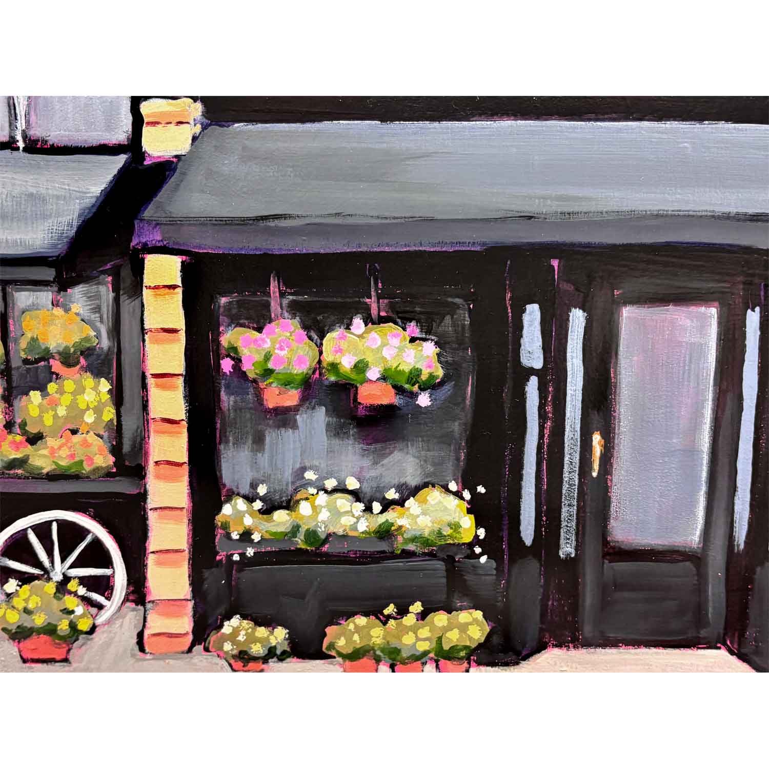 Harvest Wagon 24" x 24" - Petroff Gallery - Paintings 