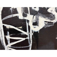 Here I Go Again 60" x 60" detail - Petroff Gallery - Painting & Photography