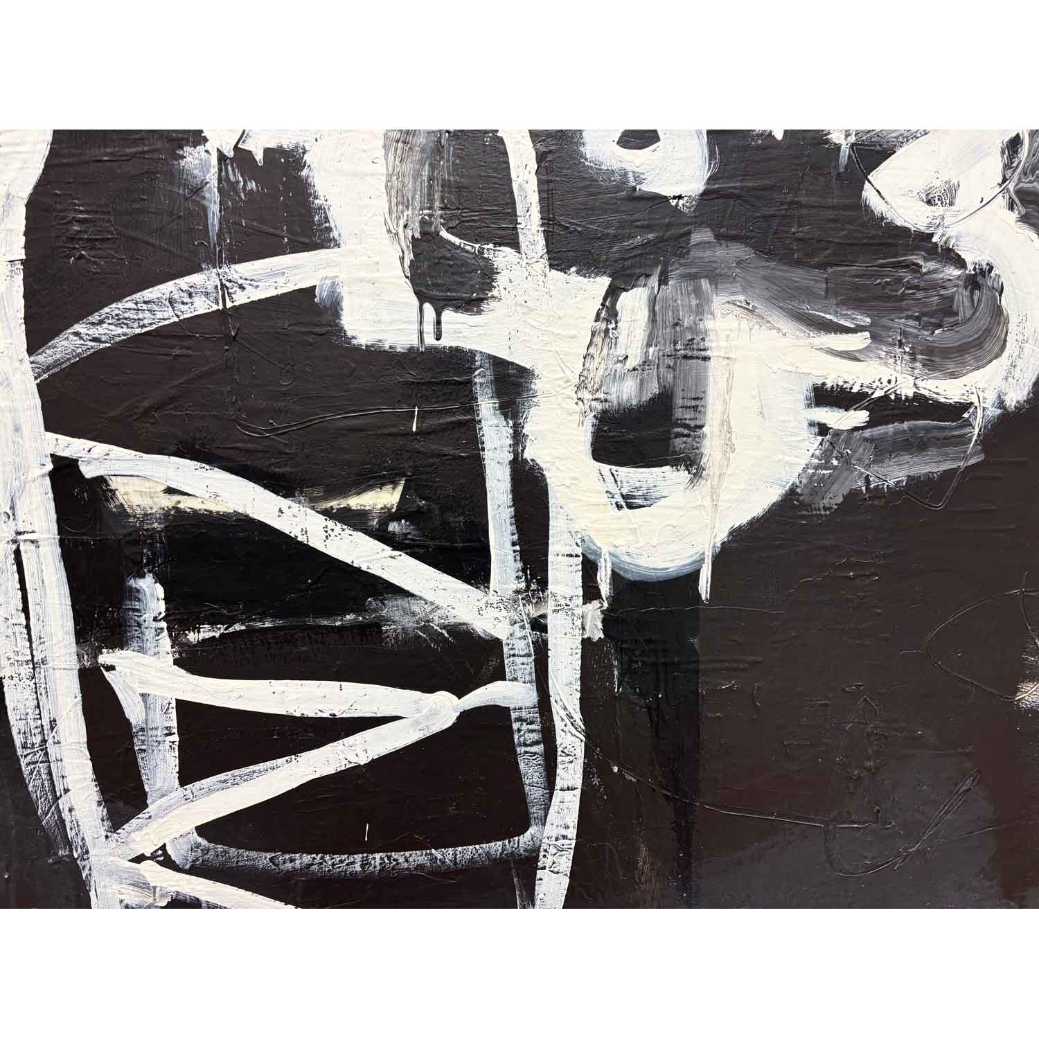 Here I Go Again 60" x 60" detail - Petroff Gallery - Painting & Photography