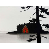 Here and There 36" x 24" Detail View - Petroff Gallery - Painting