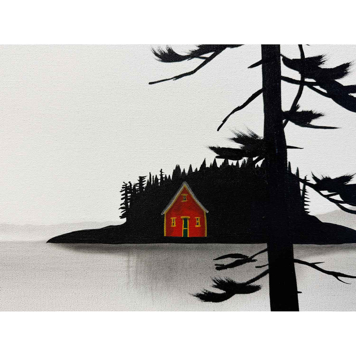 Here and There 36" x 24" Detail View - Petroff Gallery - Painting