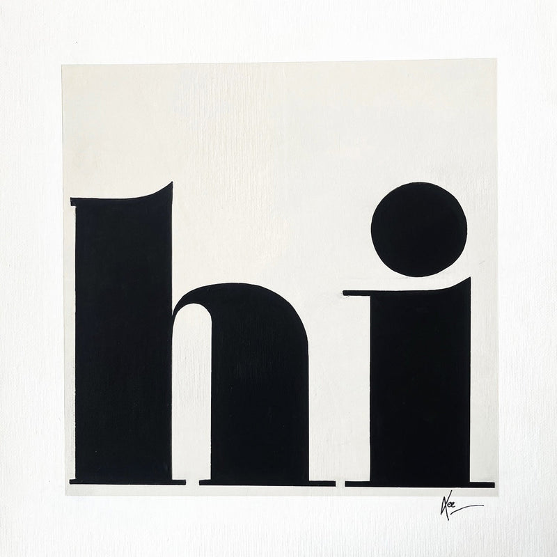 Hi 2.0 16"x16" - Petroff Gallery -  - Lee Lessem - Hi 2.0 16" x 16"