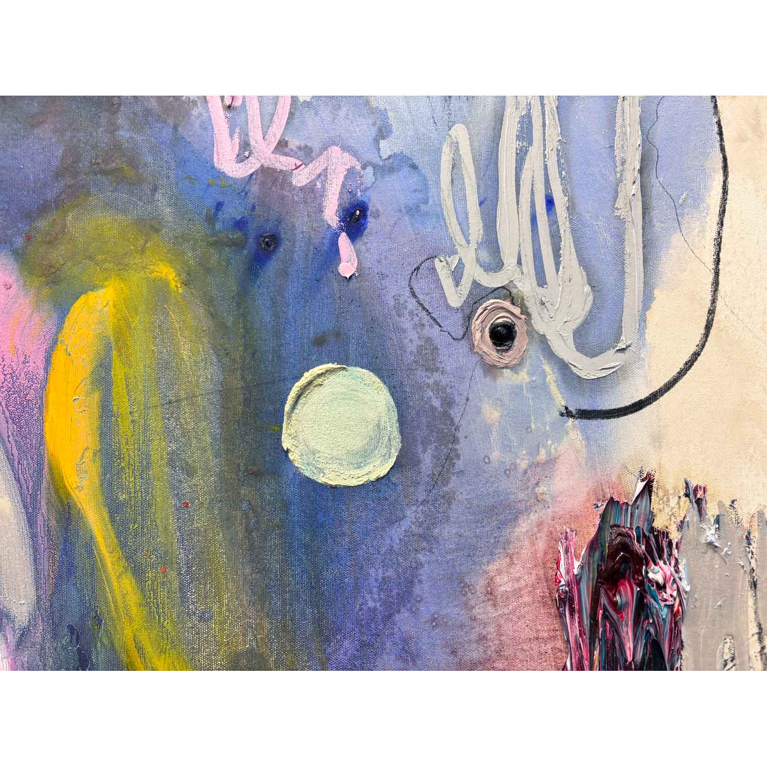 Holding Space 36" x 48" detail 2 - Petroff Gallery - Paintings