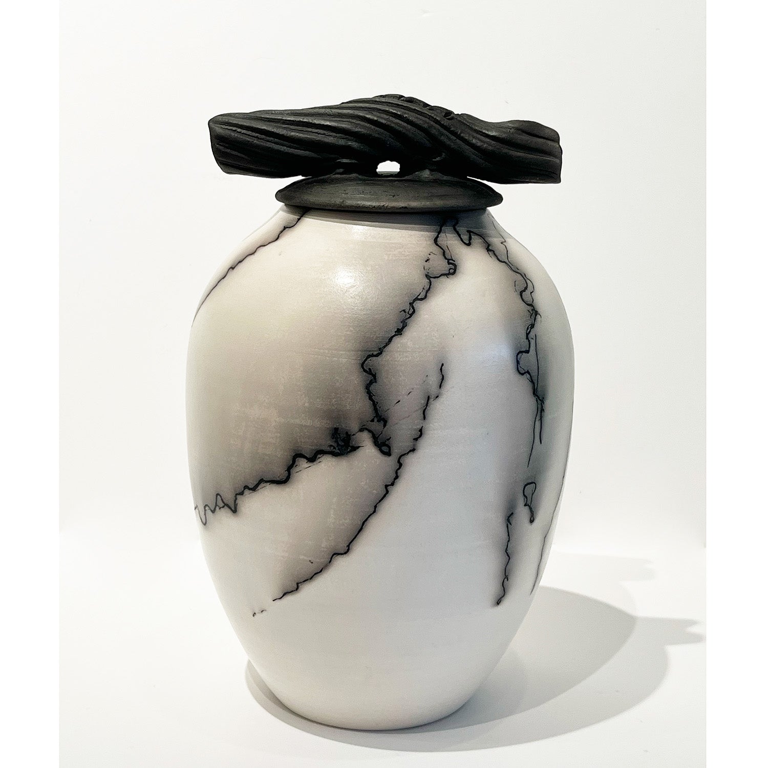 Horse Hair Cover Jar - Petroff Gallery -  - Shu-Chen Cheng - Horse Hair Cover Jar