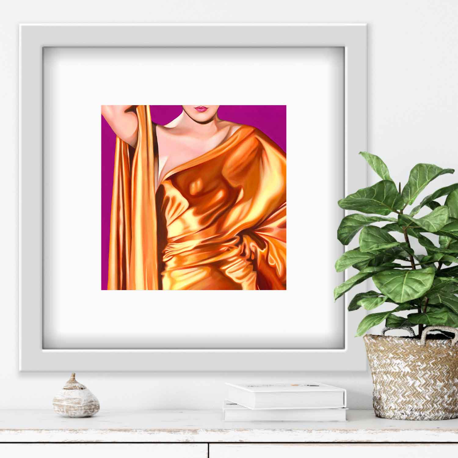 I Just Love Your Flashy Ways 15" x 15" - Petroff Gallery -  - Celine Gabrielle - I Just Love Your Flashy Ways 15" x 15"