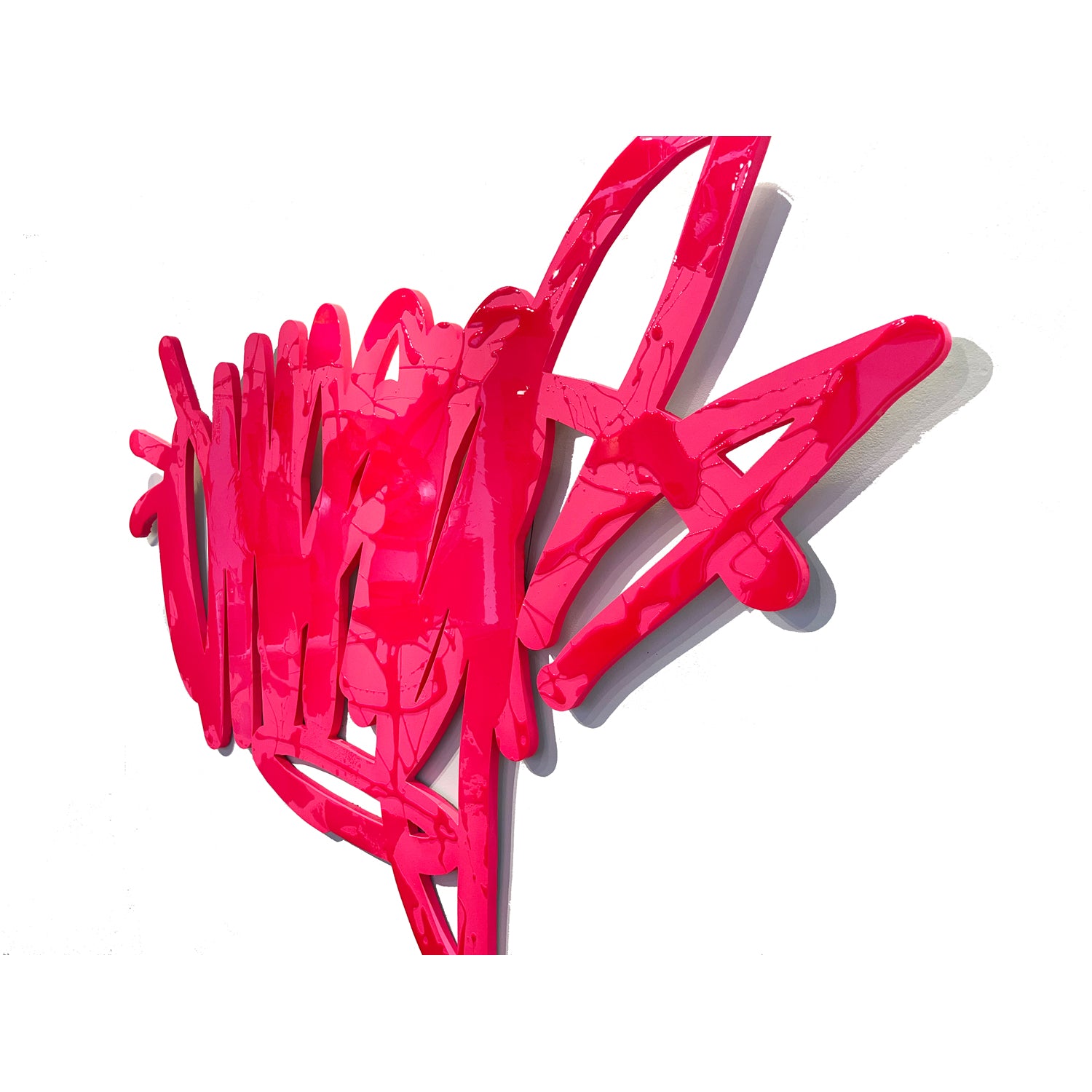 Diogo Snow - 3D Pink Punkstract, 48" x 72"