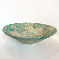 Makiko Hicher - Light Turquoise Bowl, 4.5" x 14" x 14"