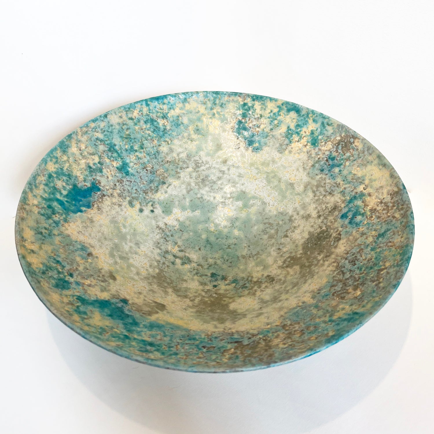 Makiko Hicher - Light Turquoise Bowl, 4.5" x 14" x 14"