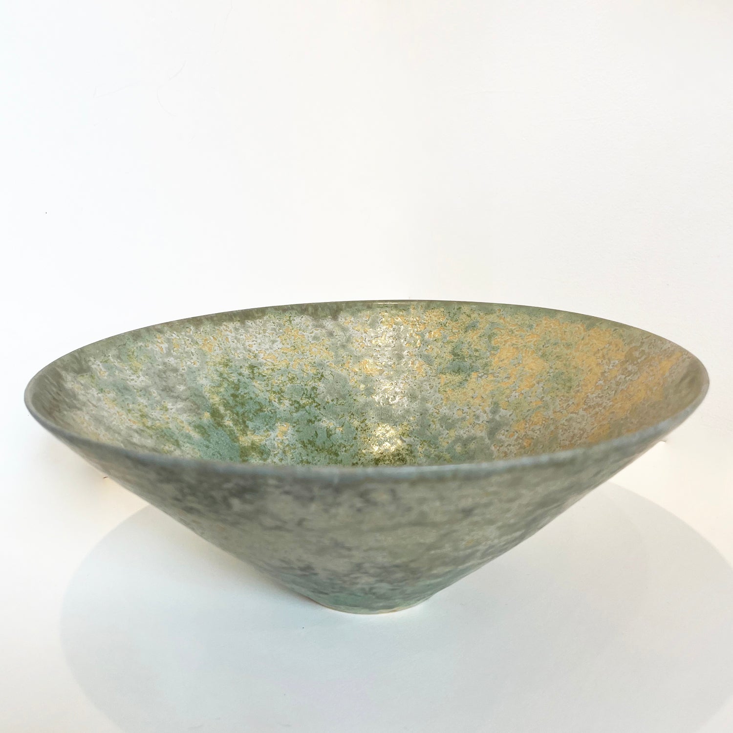 Makiko Hicher - Light Green Bowl, 4.5" x 11.5" x 11.5"