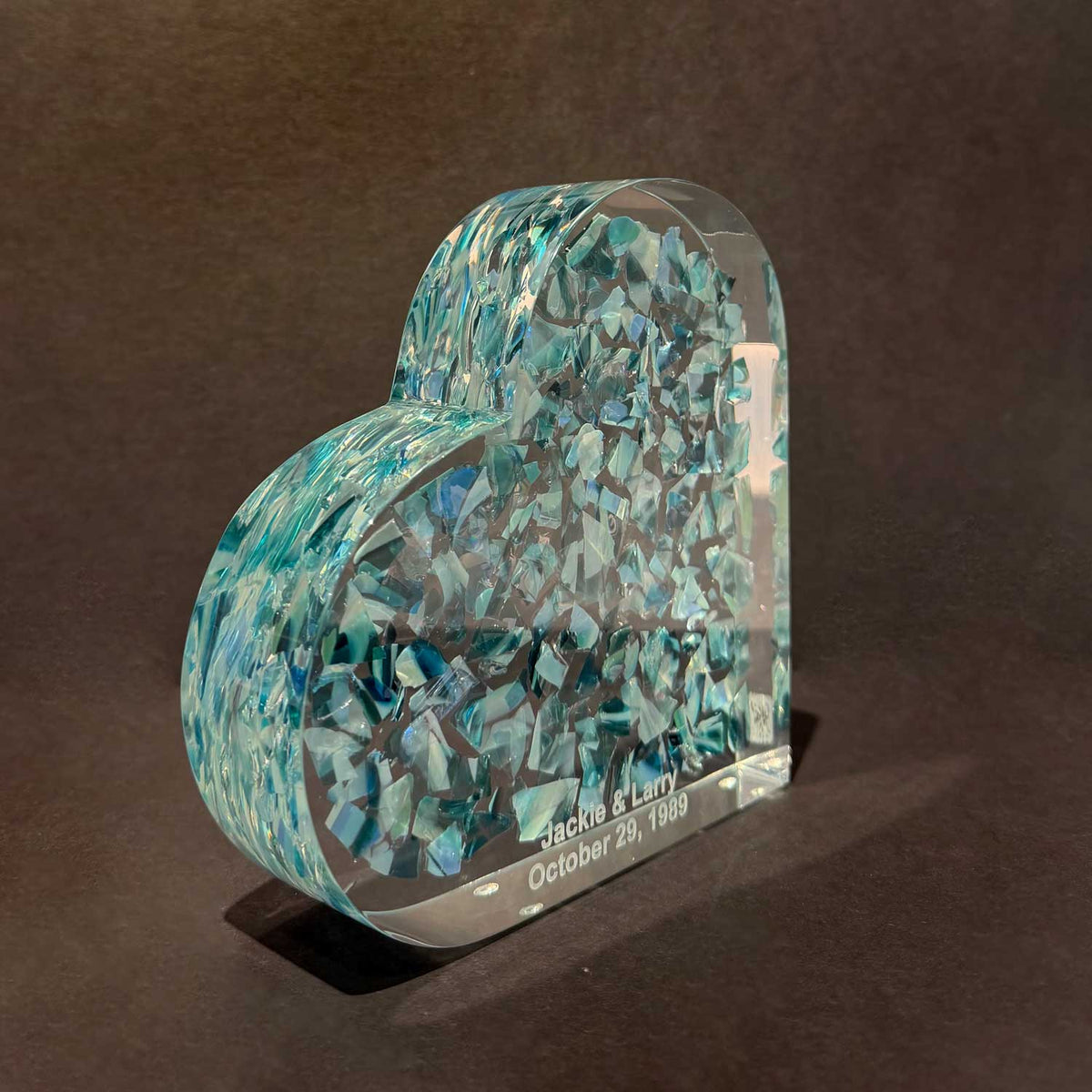 Wedding Glass Heart - Petroff Gallery - Judaica