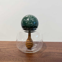 Glass and Marble Honey Pot - Petroff Gallery  Honey Jars