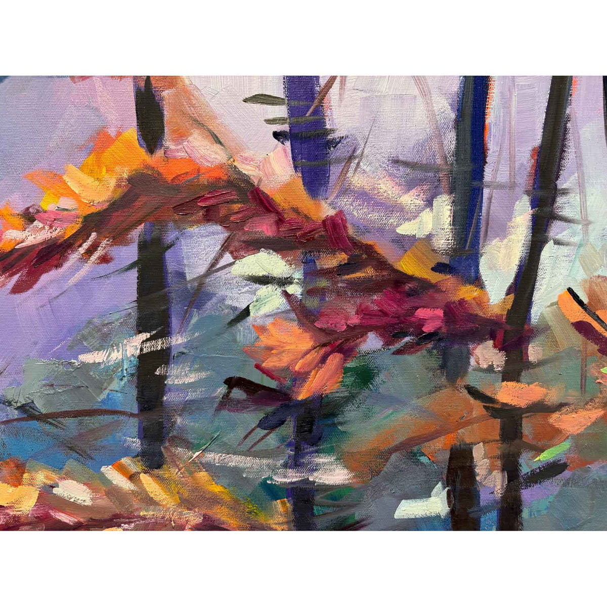 In The Stillness: A New Day Beginning 48" x 48" - Petroff Gallery - Painting