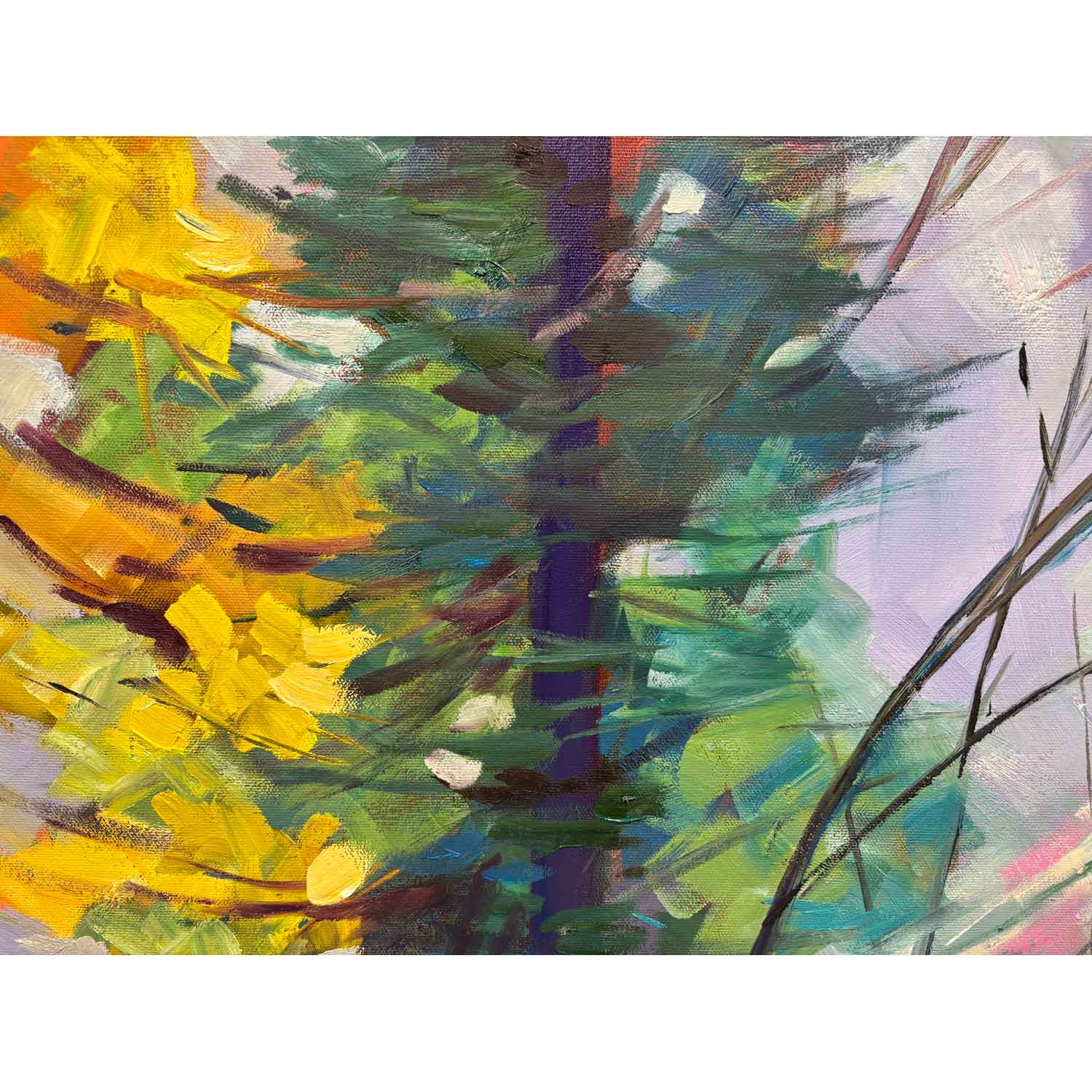 In The Stillness: A New Day Beginning 48" x 48" - Petroff Gallery - Painting