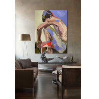 In the Balance 72" x 54 - Petroff Gallery -  - Joanna Aplin - In the Balance 72" x 48 - On the wall