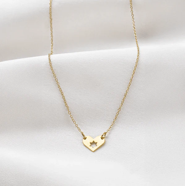 Israel at Heart Necklace Gold - Petroff Gallery - Jewellery