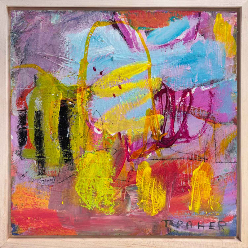 It's A Fun Kinda Day 13" x 13" - Petroff Gallery - Painting