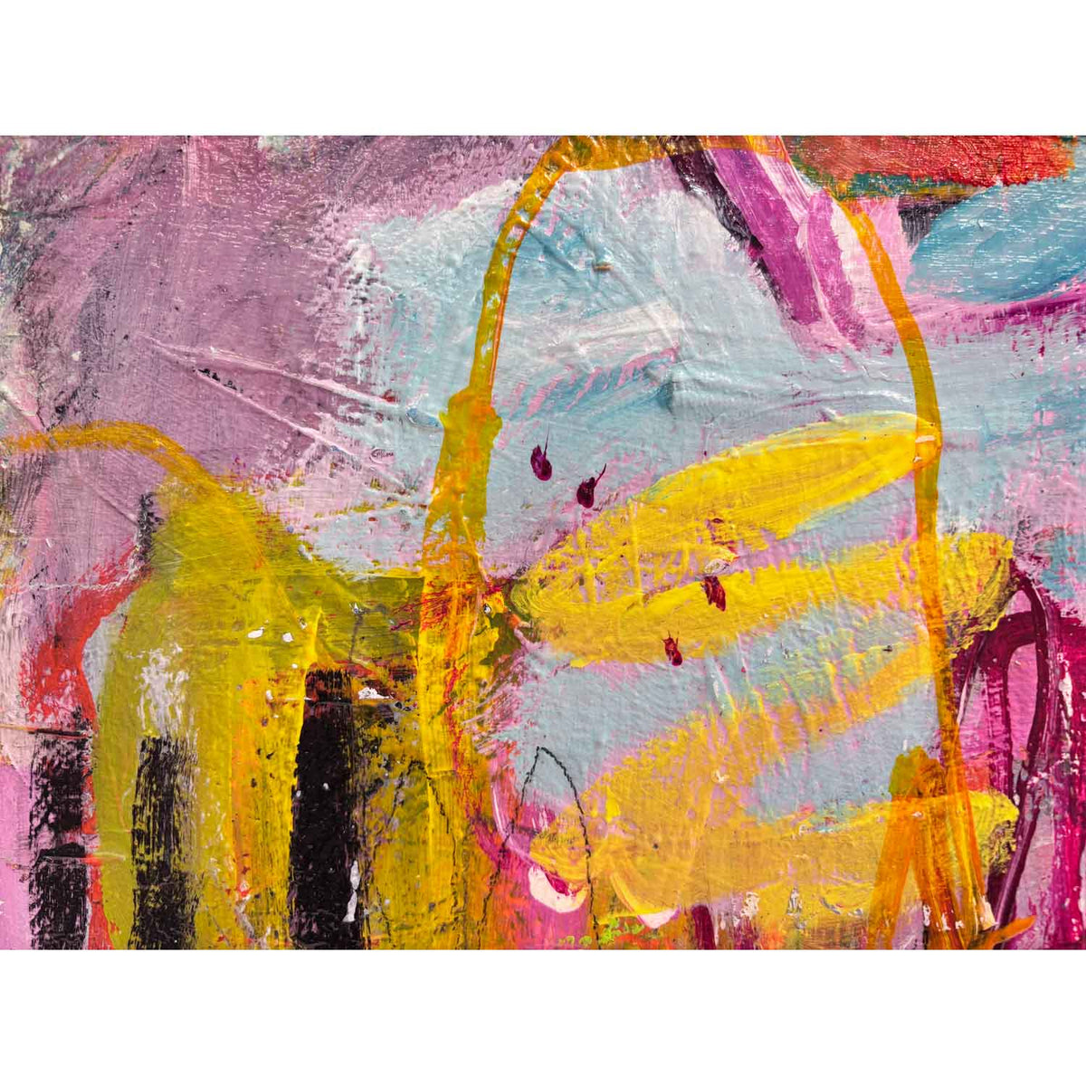 It's A Fun Kinda Day 13" x 13" - Petroff Gallery - Painting