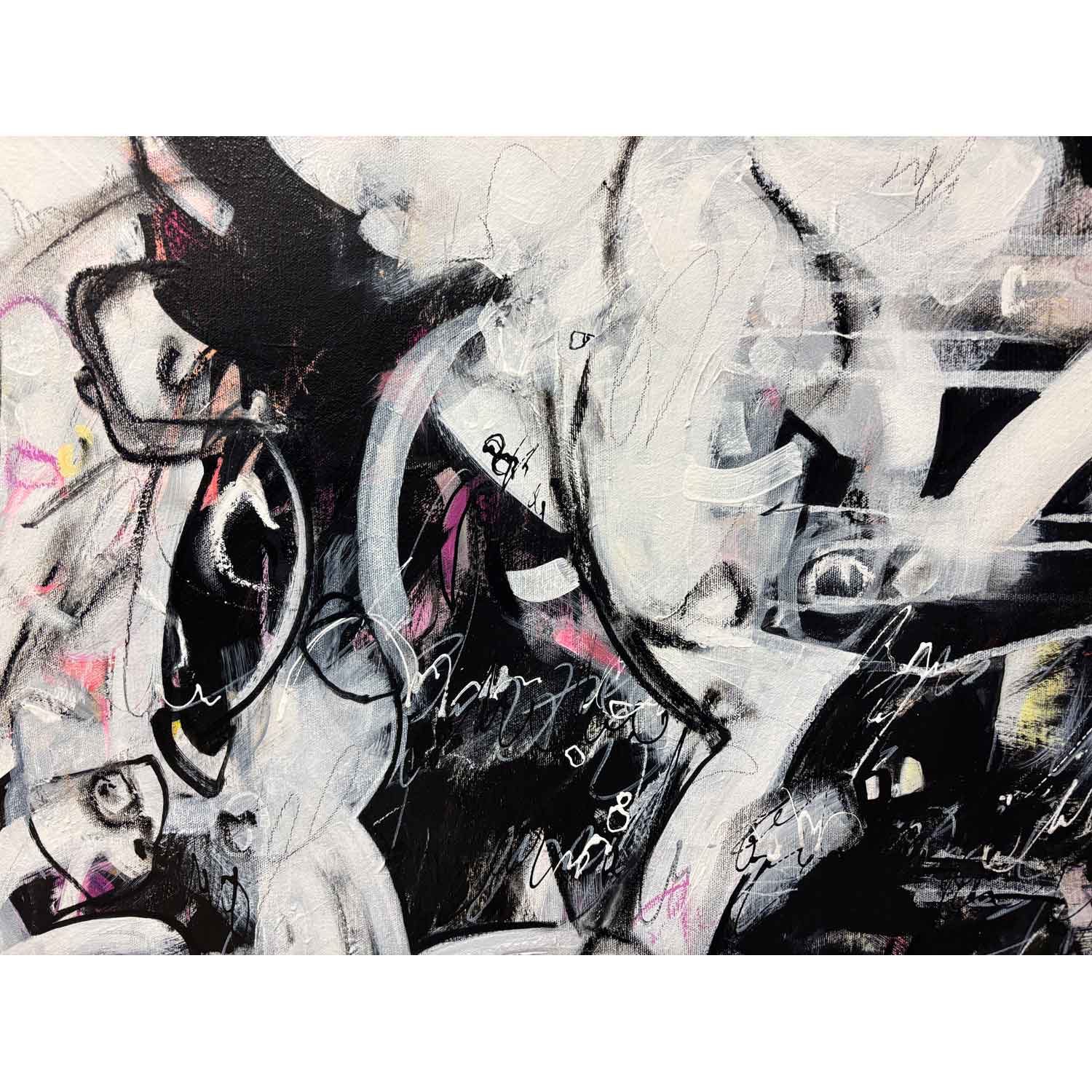 It's Not Just Black and White 40" x 40" - Petroff Gallery - Painting