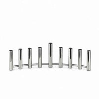 Modern Curve Menorah Judaica Petroff Gallery