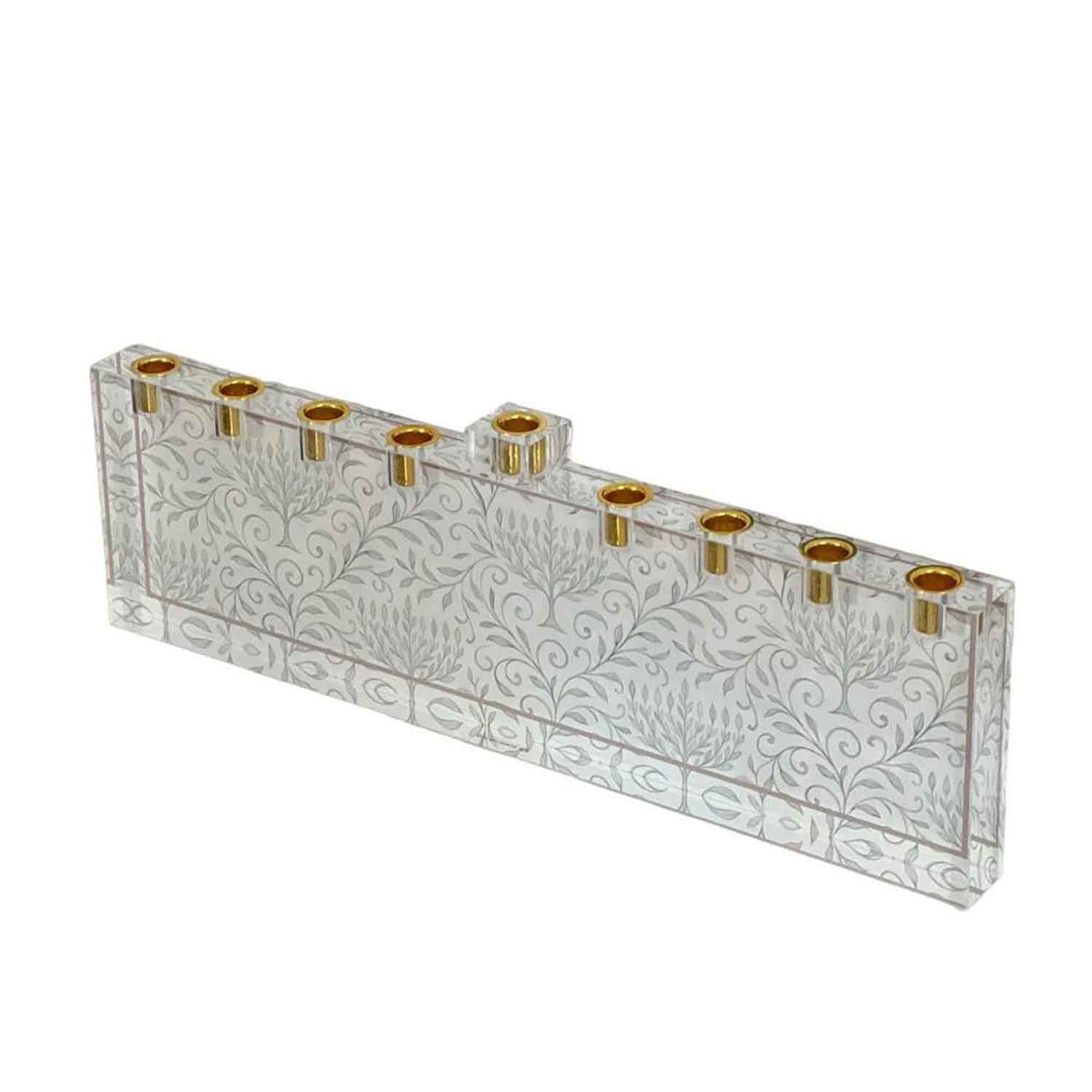 Lucite Menorah Judaica Petroff Gallery