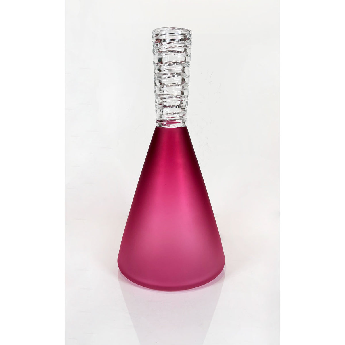 Potions Pink Ruby Cone - Petroff Gallery - Glass Art