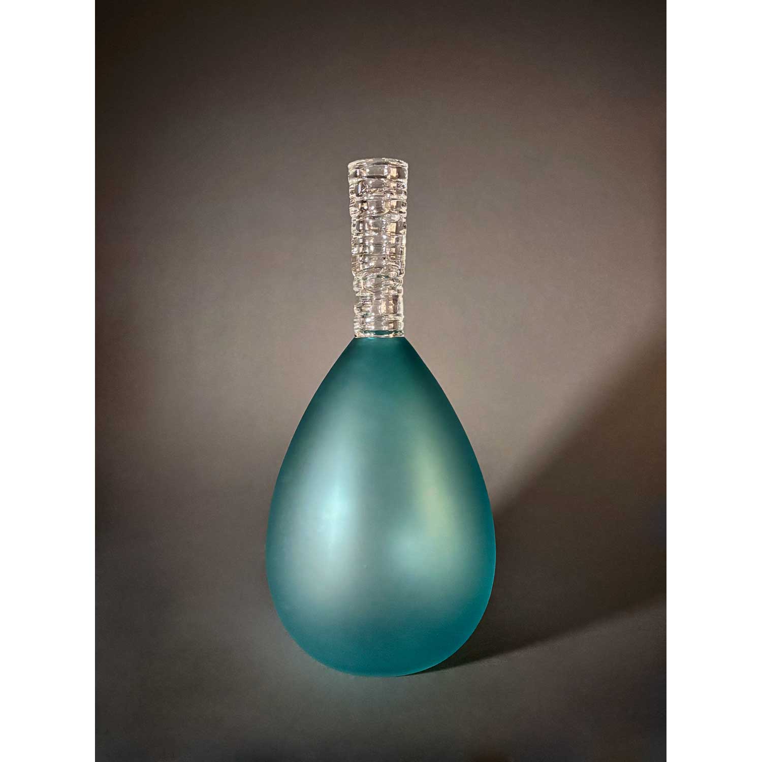 Potions Copper Blue Teardrop - Petroff Gallery - Glass Art