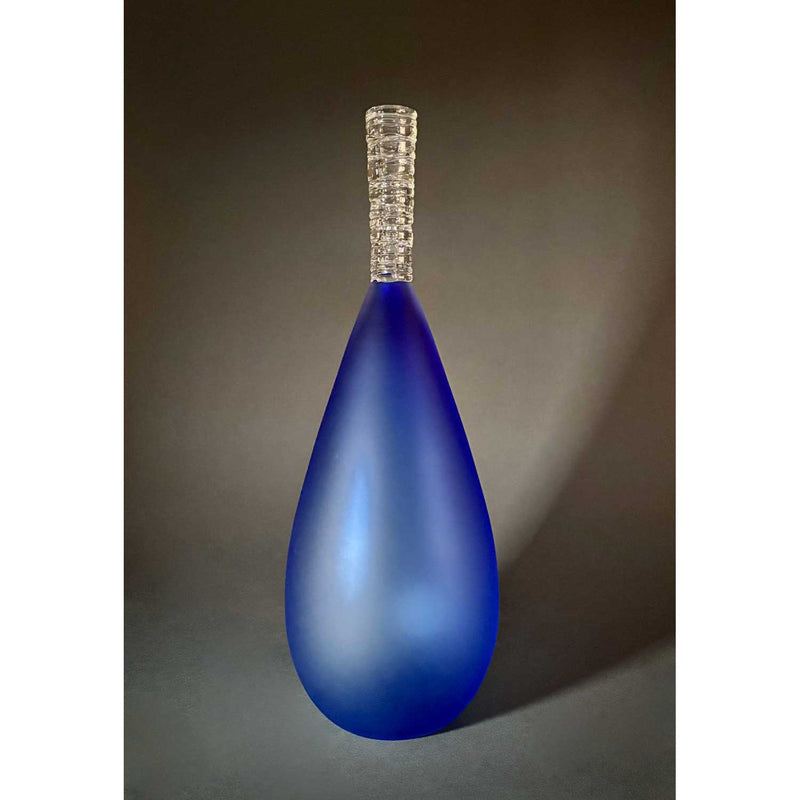 Potions Sari Blue Teardrop - Petroff Gallery - Glass Art