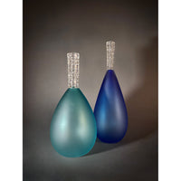 Potions Sari Blue Teardrop - Petroff Gallery - Glass Art