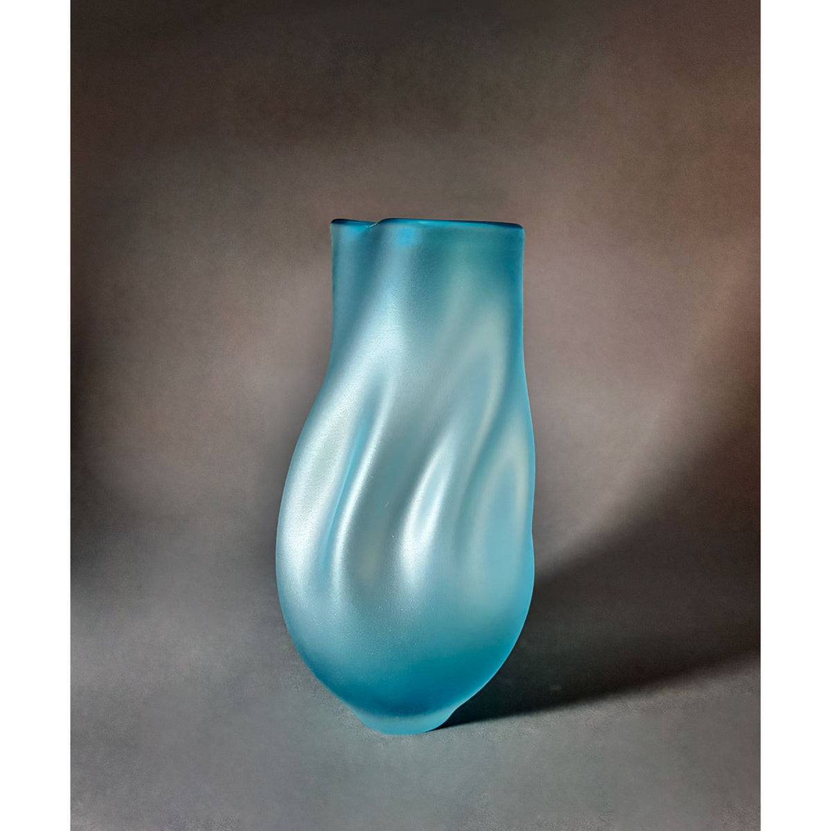 Copper Blue Ovelle - Petroff Gallery - Glass Art