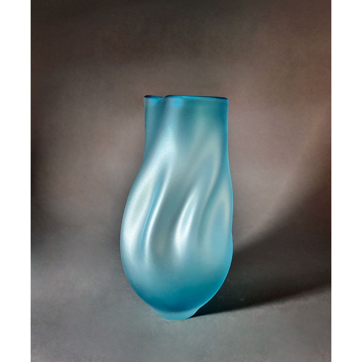 Copper Blue Ovelle - Petroff Gallery - Glass Art