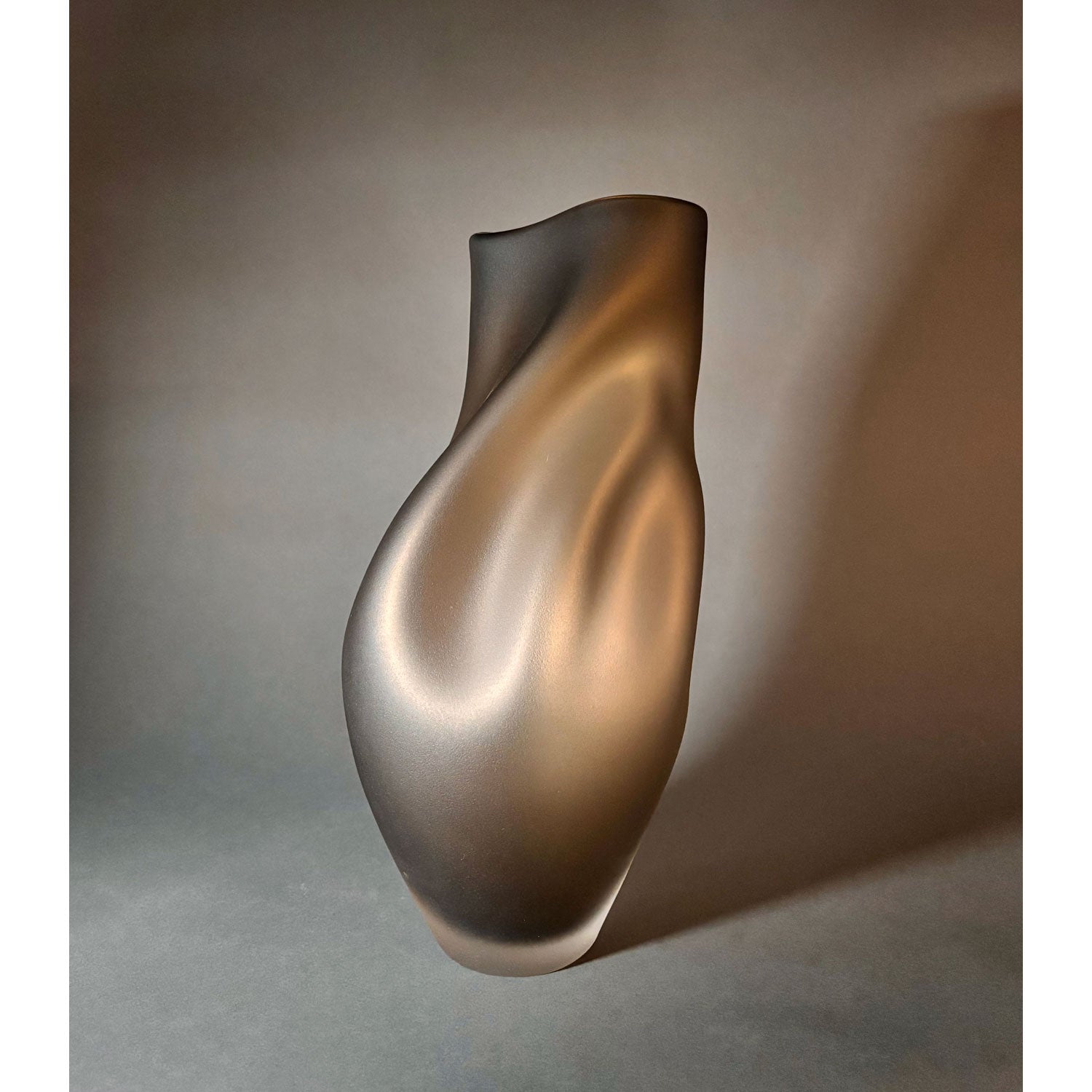 Smokey Topaz Ovelle - Petroff Gallery - Glass art