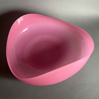 Opal Brigh Pink Topography Bowl Medium - Petroff Galler - Glass Art