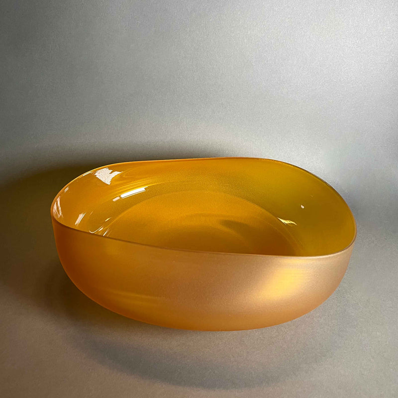 Brilliant Gold Topography Bowl Medium - Petroff Galler - Glass Art