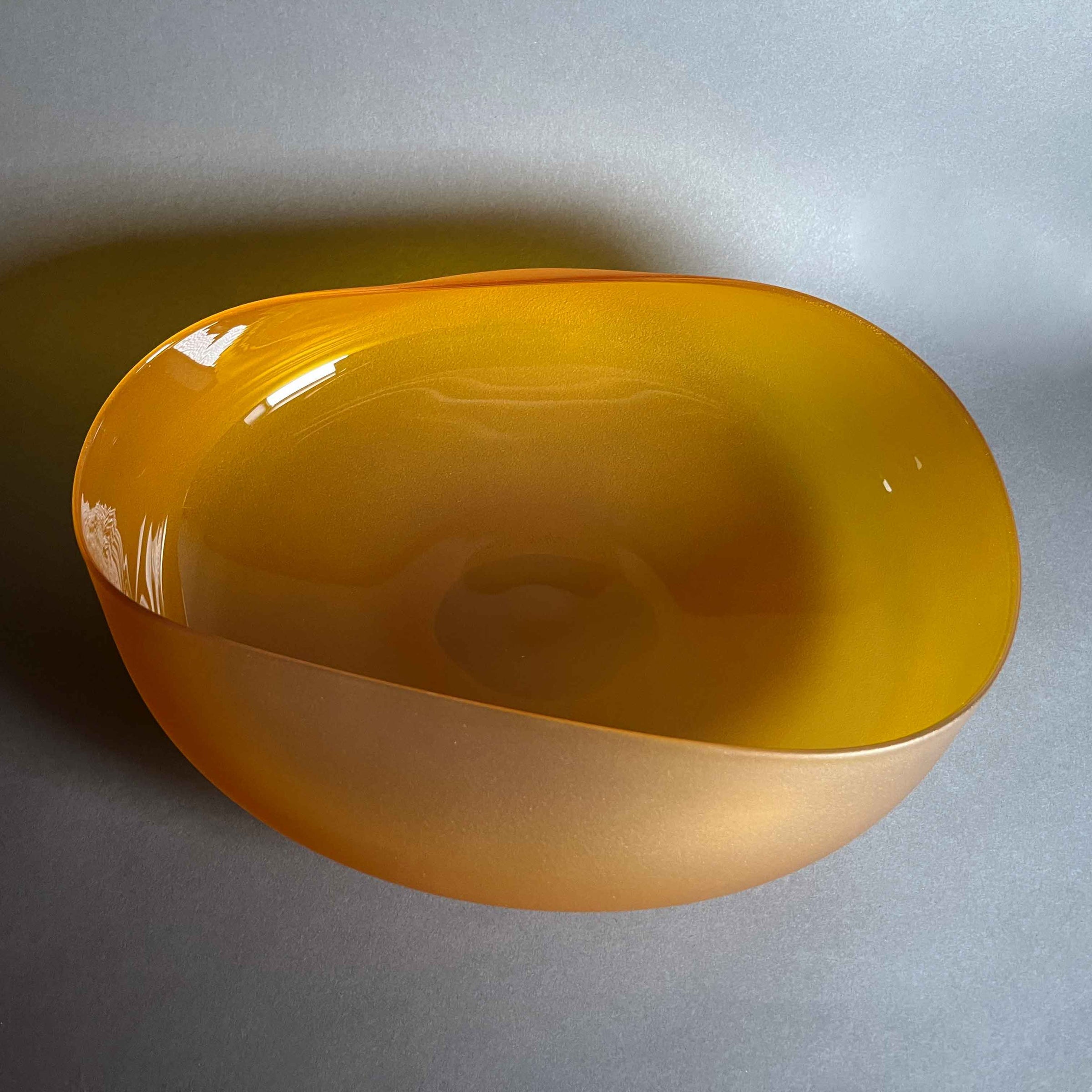 Brilliant Gold Topography Bowl Medium - Petroff Galler - Glass Art