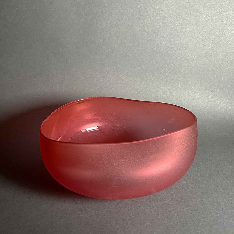 Gold Ruby Topography Bowl Small - Petroff Galler - Glass Art