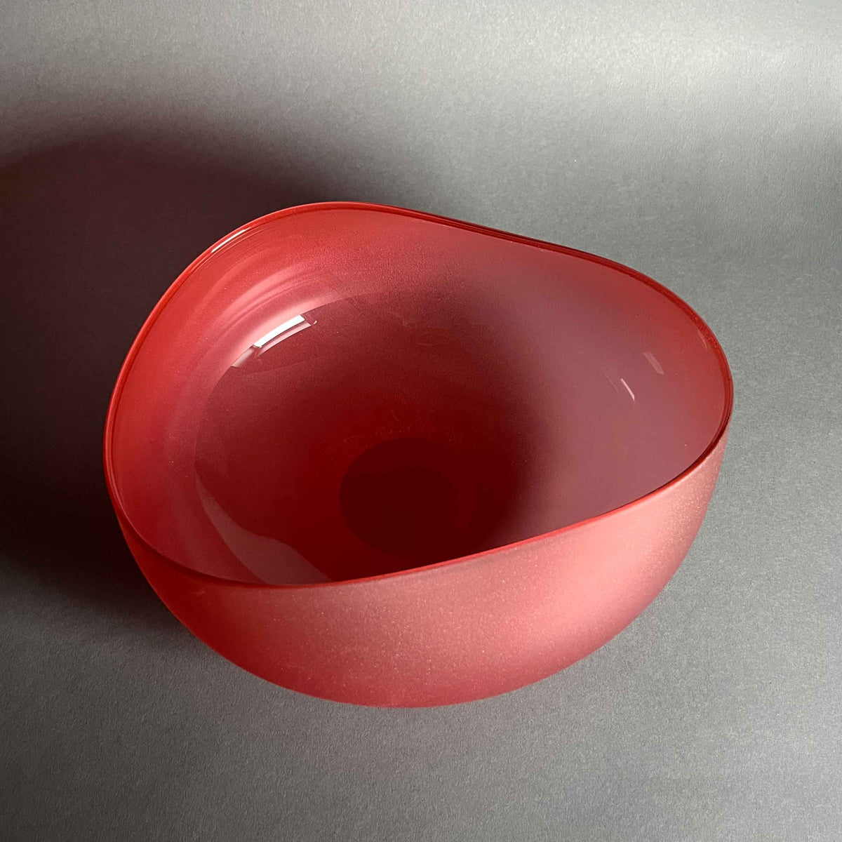 Gold Ruby Topography Bowl Small - Petroff Galler - Glass Art
