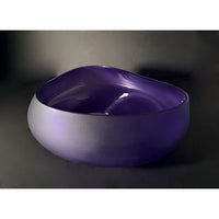 Large Hyacinth Topography Bowl - Petroff Gallery - Glass Art
