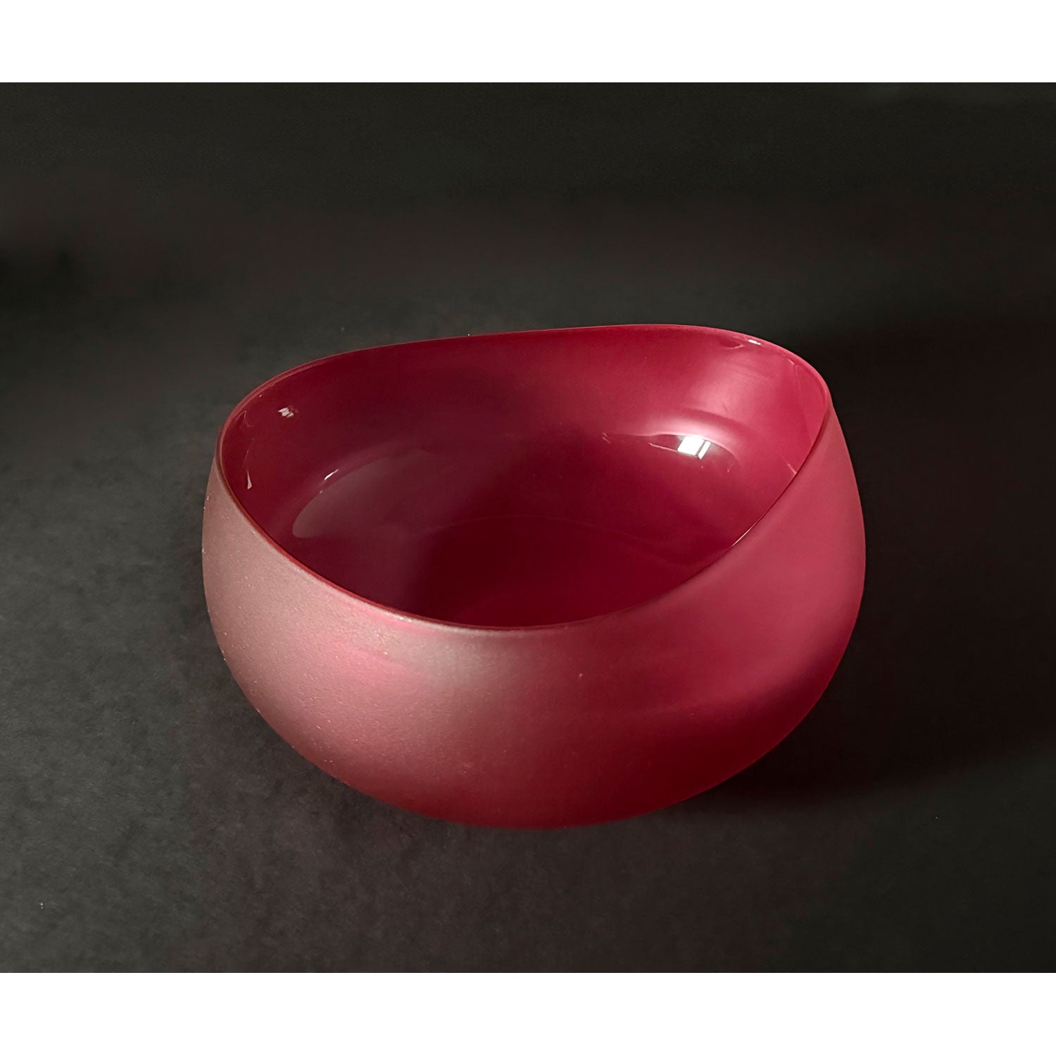 Small Gold Pink Topography Bowl - Petroff Gallery - Glass Art
