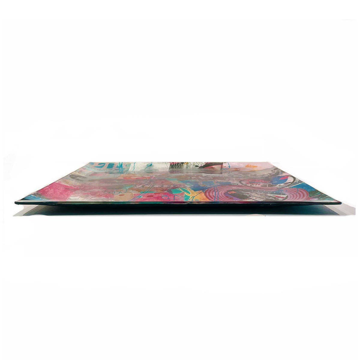 16" x 16" Square Platter - Petroff Gallery - Glass platter