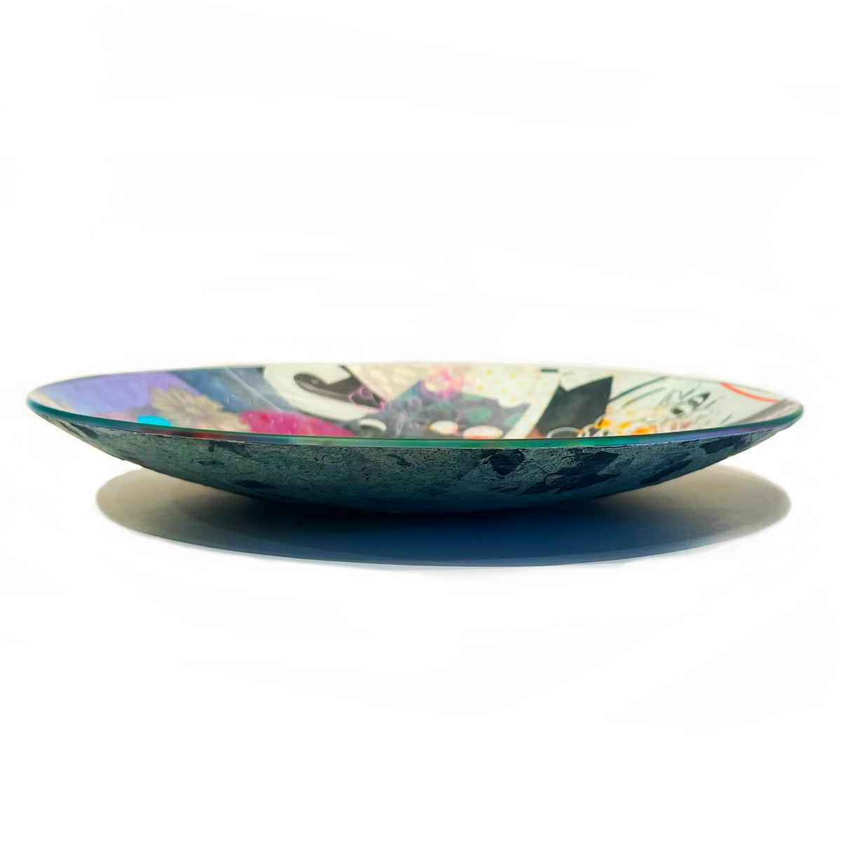 14" Round Bowl - Petroff Gallery - Glass Art