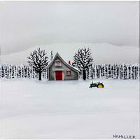 John Deere Dreamin' 18" x 18" Petroff Gallery 