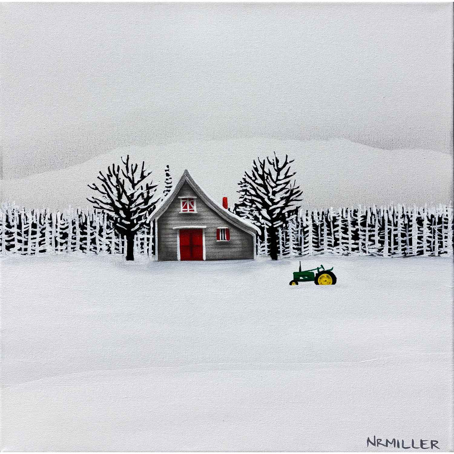 John Deere Dreamin' 18" x 18" Petroff Gallery 