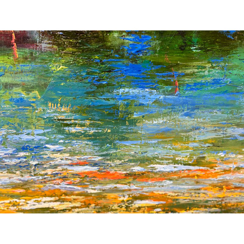 July Setting Sun 48" x 48" - Petroff Gallery - Painting