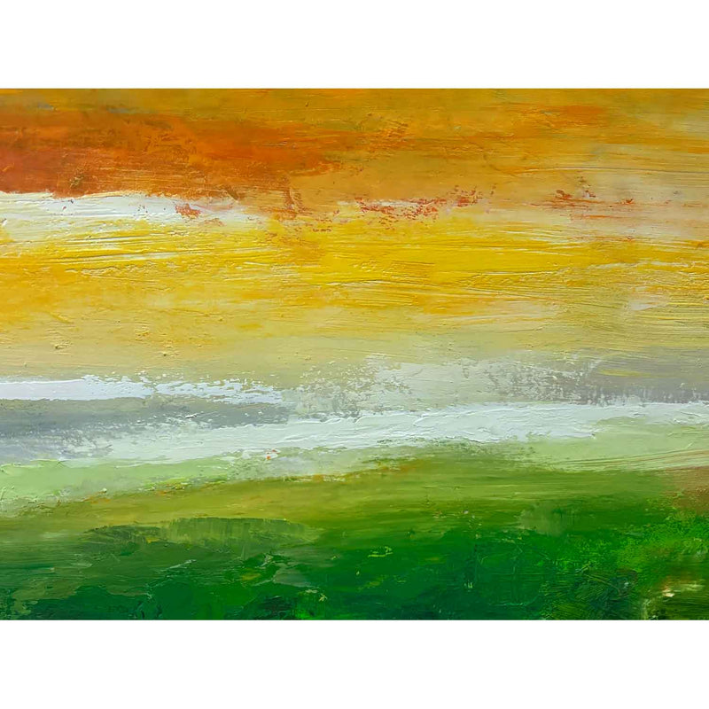 July Setting Sun 48" x 48" - Petroff Gallery - Painting