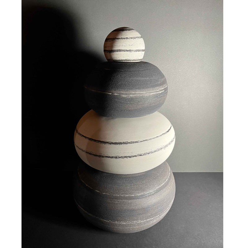 Meta-Morphic Stack D - Petroff Gallery - Ceramic Art