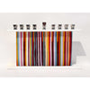 Rainbow Stripes Menorah - Petroff Gallery - Judaica
