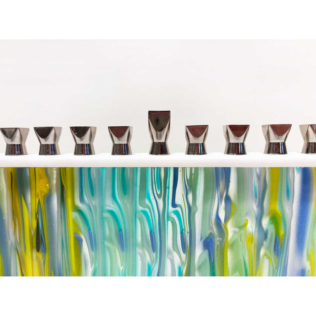 Garden Streams Menorah - Petroff Gallery - Judaica