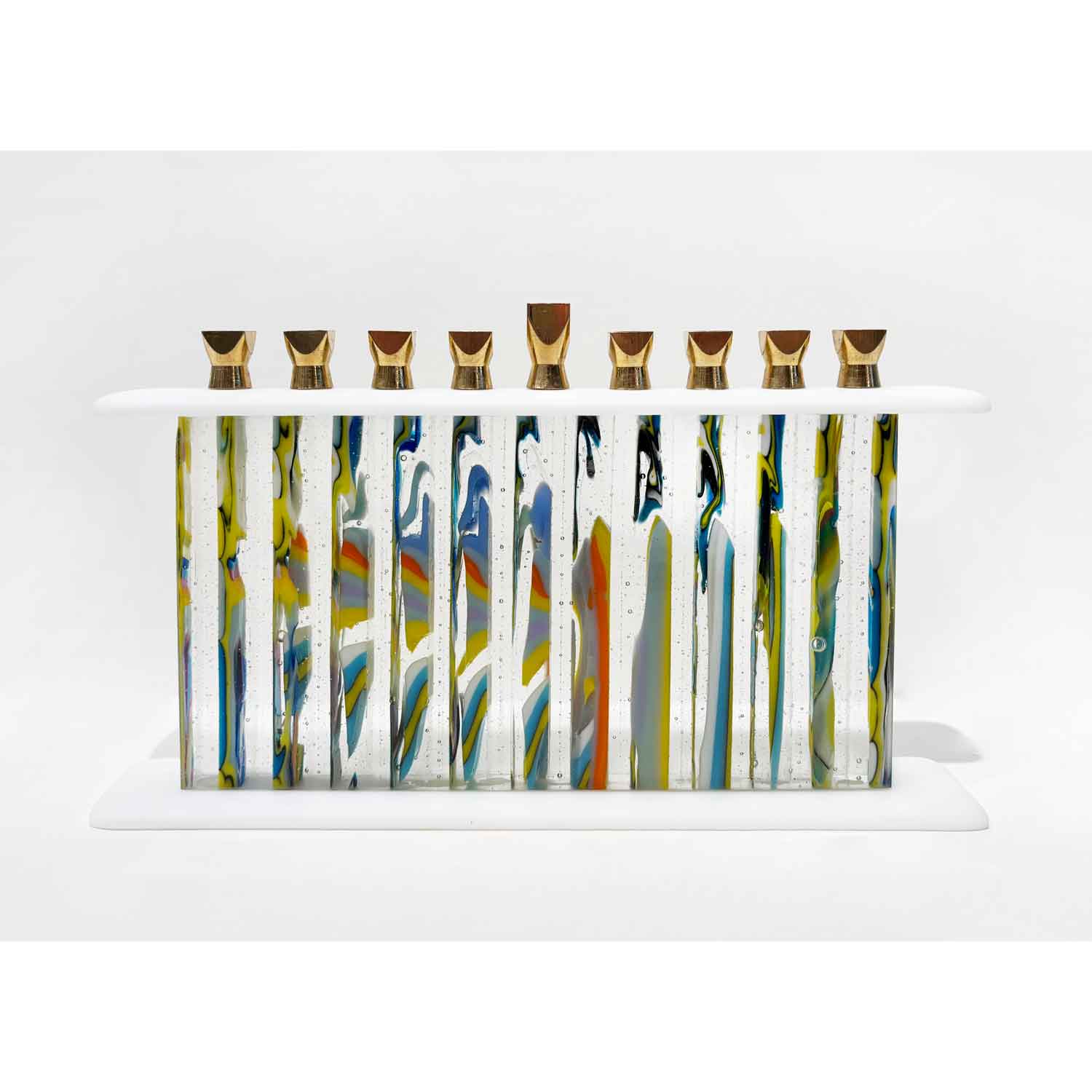 Melting Colours Menorah - Petroff Gallery - Judaica