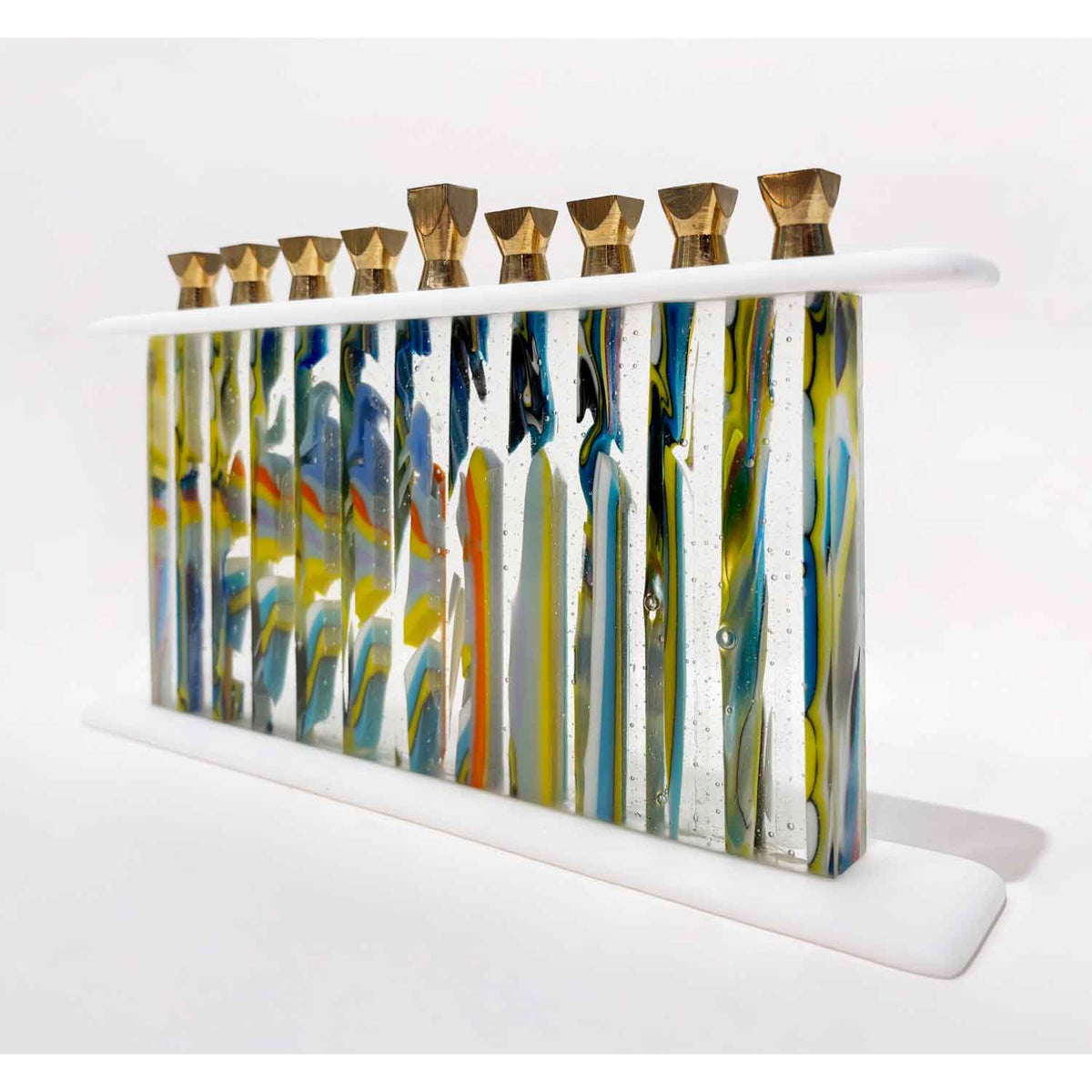 Melting Colours Menorah - Petroff Gallery - Judaica